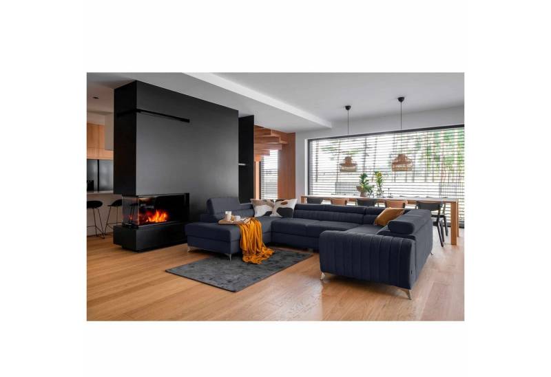 Myhomelando Wohnlandschaft Louis U-Form, Schlaffunktion, Bettkasten, 348 x 202 cm, Wohnlandschaft U Form mit Schlaffunktion und Bettkasten, Schlafsofa Myhomelando Wohnlandschaft Louis U-Form, Schlaffunktion, Bettkasten, 348 x 202 cm, Wohnlandschaft U Form mit Schlaffunktion und Bettkasten, Schlafsofa von Myhomelando