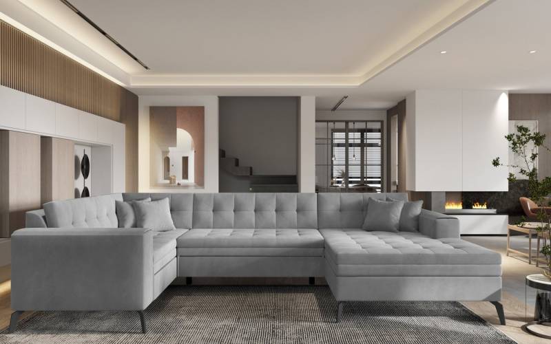 Myhomelando Wohnlandschaft Montez, mit Schlaffunktion und wasserabweisenden Nube-Stoff von Myhomelando