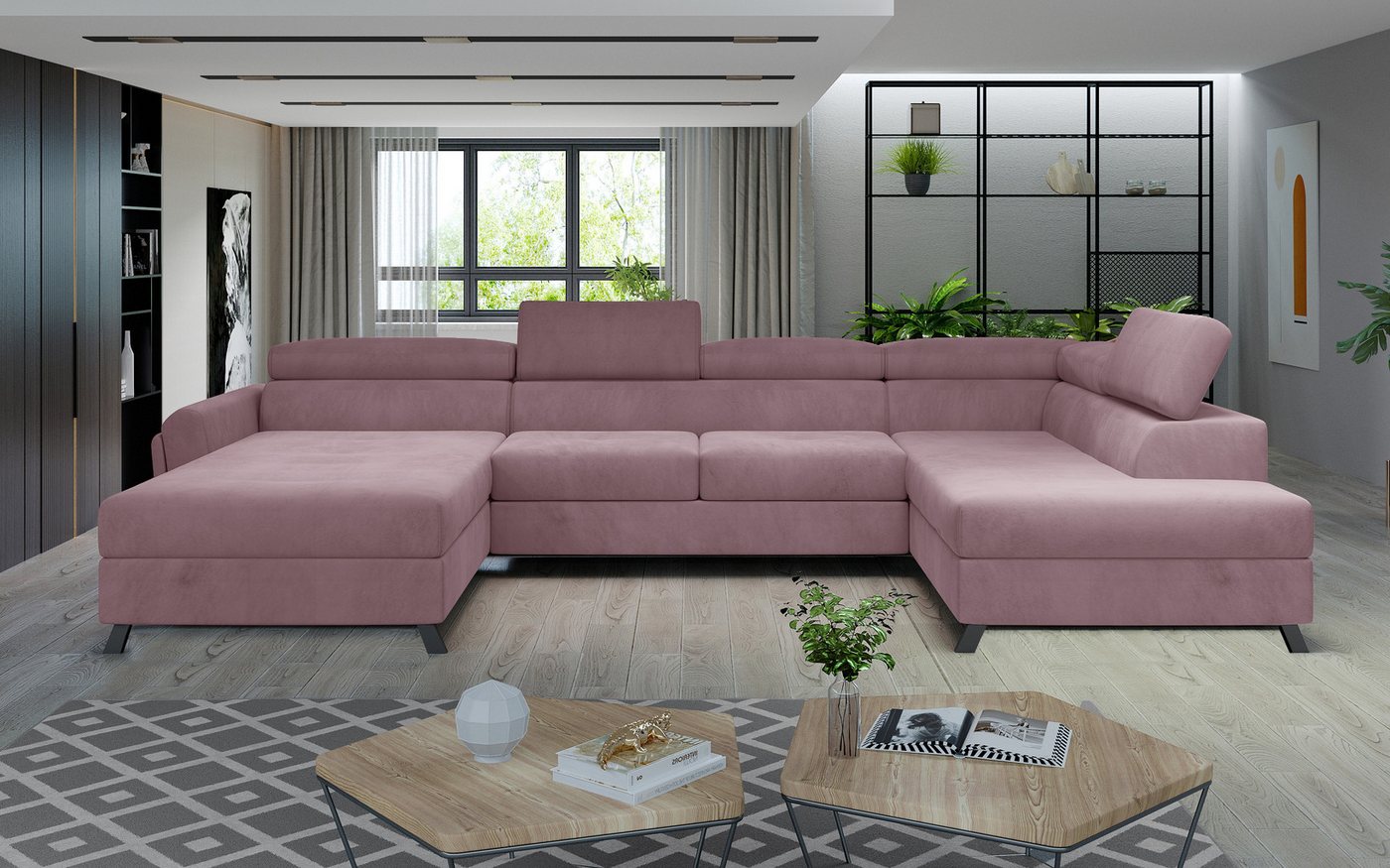 Myhomelando Wohnlandschaft Viretti, mit Schlaffunktion und Bettkasten von Myhomelando