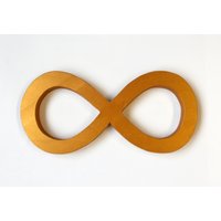 Unendlichkeitszeichen Gold Aus Holz | Mdf - Wanddeko von MykeyShop