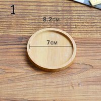 Sukkulenten Blumentopf Tablett Auslaufsicher Boden Undicht Natürlichen Lack Bambus Holzmatte Quadratisch Runden Unterstützen Kleine Blumenschale von Myminiplants