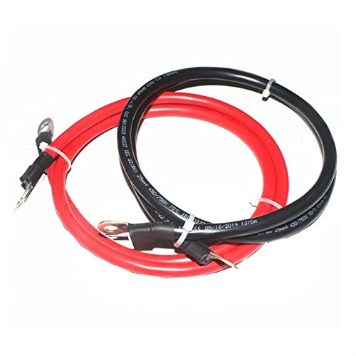 Elektrokabel 1 Paar Batteriekabel, 8/6/4/2 Awg, Kupferdraht mit Stangen für Serien von Batterien und Parallel, Solar-Wechselrichter, Leistungsschalter für Motorrad (Size : 50 cm Length, Elektrokabel 1 Paar Batteriekabel, 8/6/4/2 Awg, Kupferdraht mit Stangen für Serien von Batterien und Parallel, Solar-Wechselrichter, Leistungsschalter für Motorrad (Size : 50 cm Length, von MyncbD