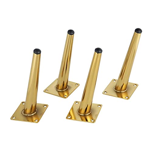 MyncbD Nivellierfüße, 4 Stück, goldene Möbelschränke, Metallbeine, konische Beine, Sofatisch, Bett, Schuhschrank, Tischbeine 15/20/25/30 cm (Farbe: 150 mm) von MyncbD