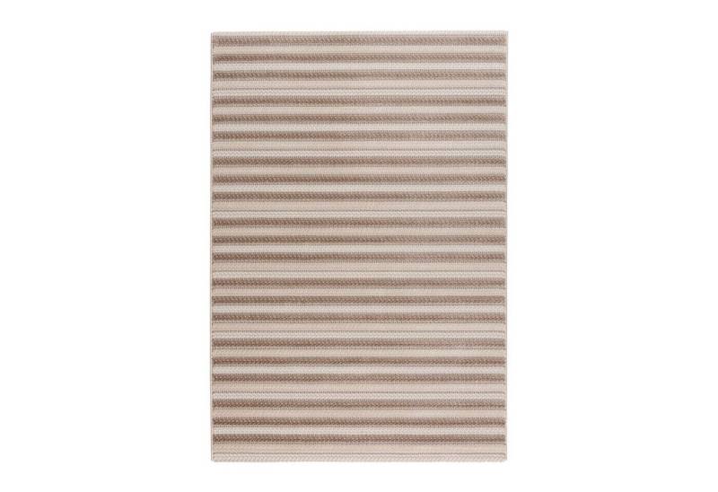 Teppich Kurzflor Designer Teppiche Boho Beige, Mynes Home, Wohnzimmer, 3D Hoch-Tief-Struktur, Höhe: 11-13 mm, rechteckig von Mynes Home