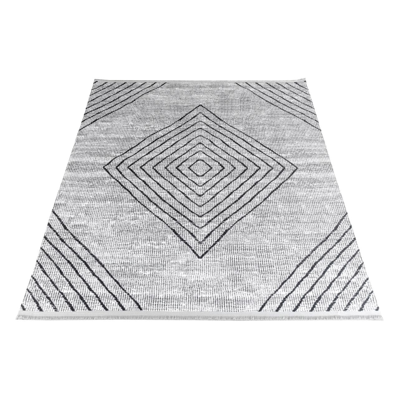 Teppich Efe - waschbar 1010 grey, 120 x 170 cm von Mynes