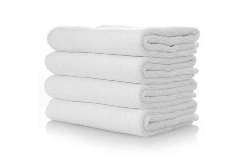 Myooka Badetuch Handtuch Set Badetuch Duschtücher Weiß 550g/m² 50x100cm oder 70x140cm, Sehr Saugfähig Und Langlebig von Myooka