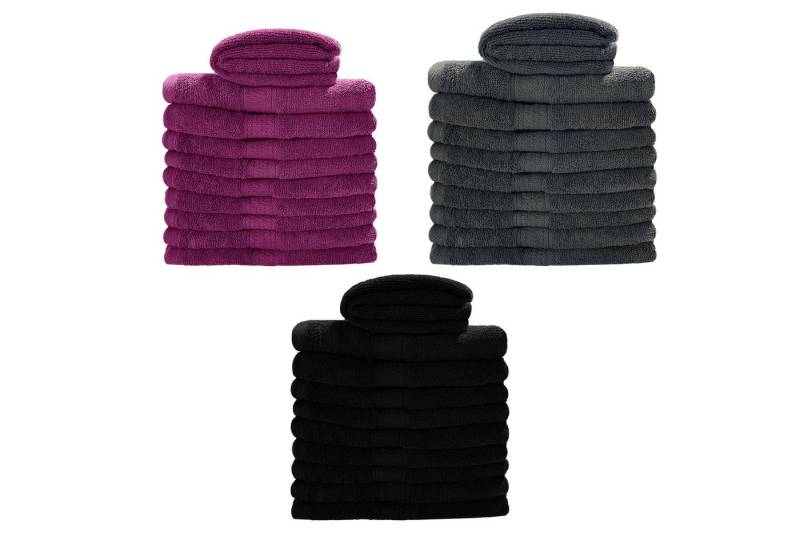 Myooka Handtuch Set Badetuch Duschtücher Handtücher Set 600g/m² 50x100cm oder 70x140cm, Sehr Saugfähig Und Langlebig von Myooka