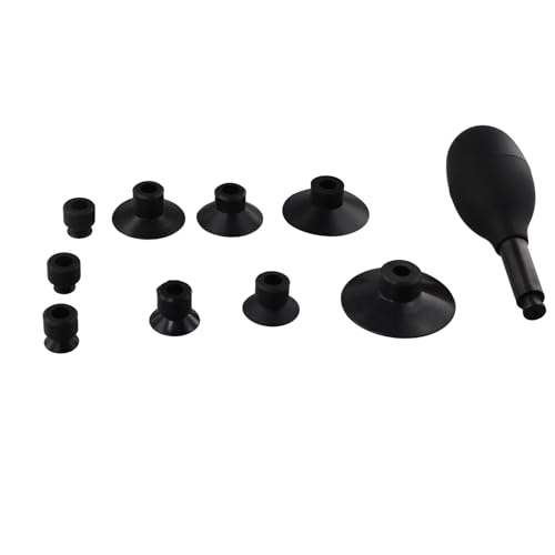 Myqqhbs Linsensauger-Set, mit 9 Auswechselbaren Saugnäpfen, Starker Saugkraft, Manueller Vakuum-Saugstift, Linsenabzieher von Myqqhbs