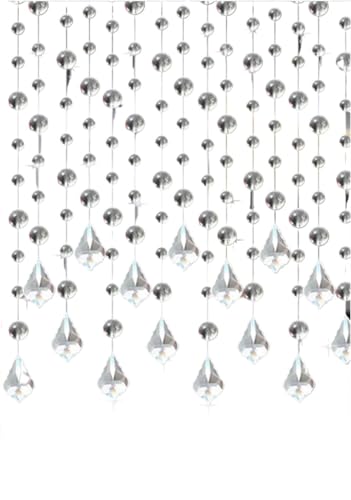 Perlenvorhänge, Kristallperlenvorhang, hängende Perlen, Perlenvorhänge (33 Streifen * 1,2 Meter), gemischte Farben, hängende Kristallglas-Girlande, Perlenstrang-Dekoration, Hochzeitshintergrund, Fenst von MyrXFb