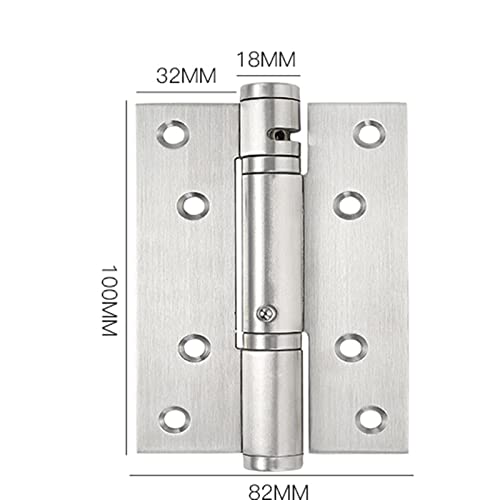 Schrankscharnier, Stützscharnier, Unsichtbares Türscharnier, Hydraulische Pufferfeder, Automatisches Schließen der Tür, Dämpfung des Scharnierrückpralls(Silver) von MyrXFb