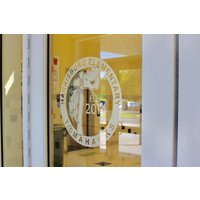 Ätzglas Business Logo Aufkleber Für Fenster Display Benutzerdefinierte Auf Der Ladenfront Schild Store Mit Ihrem Benutzerdefinierten 16" X von MyrtleTreeVinyl