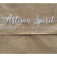 Großes Geschäftsfenster Schild Display Aufkleber Restaurant Boutique Business Store Namensschild Ihr Benutzerdefiniertes Logo 100 X 16" von MyrtleTreeVinyl