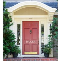 Haustürdeko Familienname Aufkleber Schild Spruch Monogramm 10 cm Hoch X Custom von MyrtleTreeVinyl