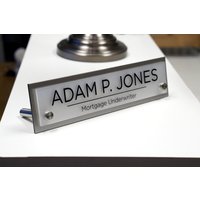 Rezeption Schreibtisch Business Schild Namensschild Front Desk Lobby Für Das Büro Aus Acryl 10 Breit X 2, 5 Hoch von MyrtleTreeVinyl