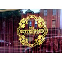 Shop Front Logo Sign Store Hours Fenster Display Decal Boutique Business Name Window With Your Custom 16" X von MyrtleTreeVinyl