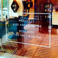 store Front Hours Vinyl Aufkleber Schild Display Decal Boutique Business Büro Türschild 16"x 10" von MyrtleTreeVinyl