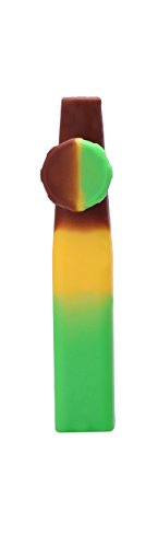 Mysale24 I Silikon Pipe I One Hitter I aus Silikon | einfache Reinigung I (Bunt Braun) von mysale24.de