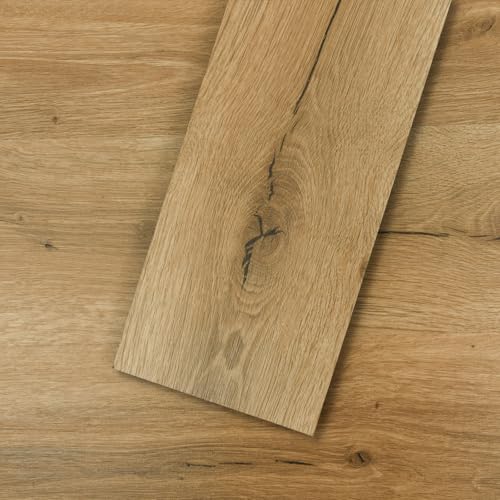 Mysflosy Vinylboden Selbstklebend, PVC Bodenbelag holzoptik wasserdicht, Eiche Europäische 15,24 cm x 91,44 cm vinyl bodenbelag, 36 Dielen, Abdeckung 5 m² von Mysflosy