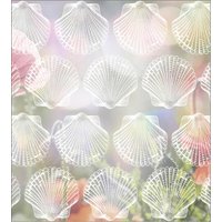 MySpotti Fensterfolie "Look Shells white", halbtransparent, glattstatisch haftend, 90 x 100 cm, statisch haftend von Myspotti