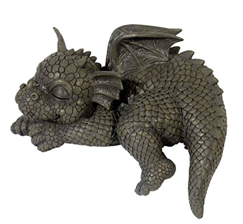Gartendrache Kantenhocker schaut nach links! Garten! Figur! Drache! von MystiCalls by Mayer Chess