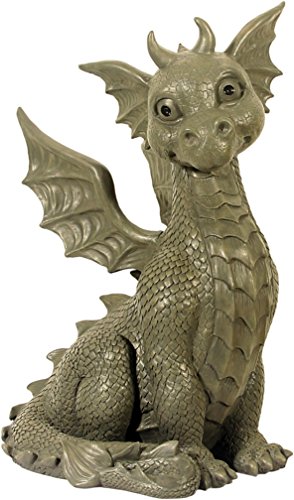 XXL Gartendrache sitzend Kantenhocker Drache Figur von MAYER CHESS