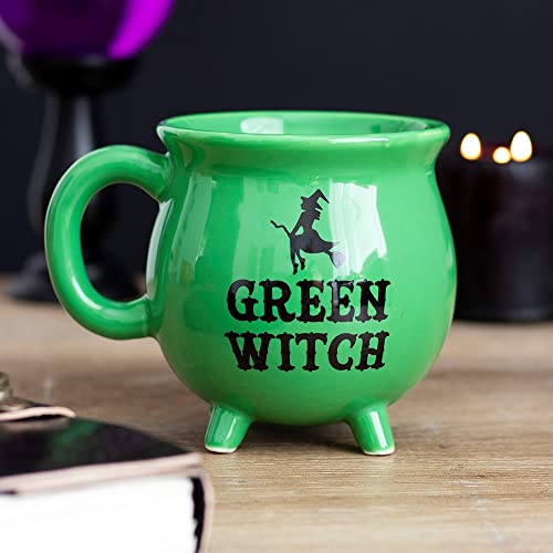 Hexenkessel Tasse Green Witch - Witchcraft, Hexe, Tasse, Hexenbesen von MystiCalls