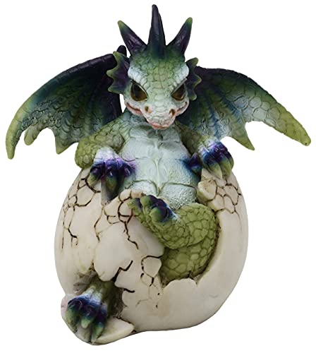 MystiCalls Babydrache im Ei grün - Drachenei, Drache, Baby von MystiCalls