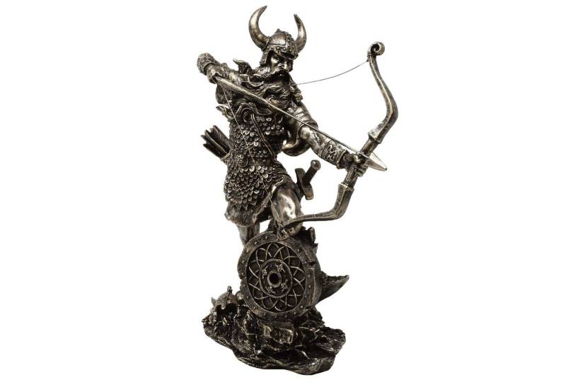 MystiCalls Dekofigur Großer Wikinger mit Pfeil und Bogen im Kampf Viking Figur Deko (1 St), Sammelfigur, Sammlerfigur, Designerfigur, Dekofigur, Dekorationsobjekt von MystiCalls
