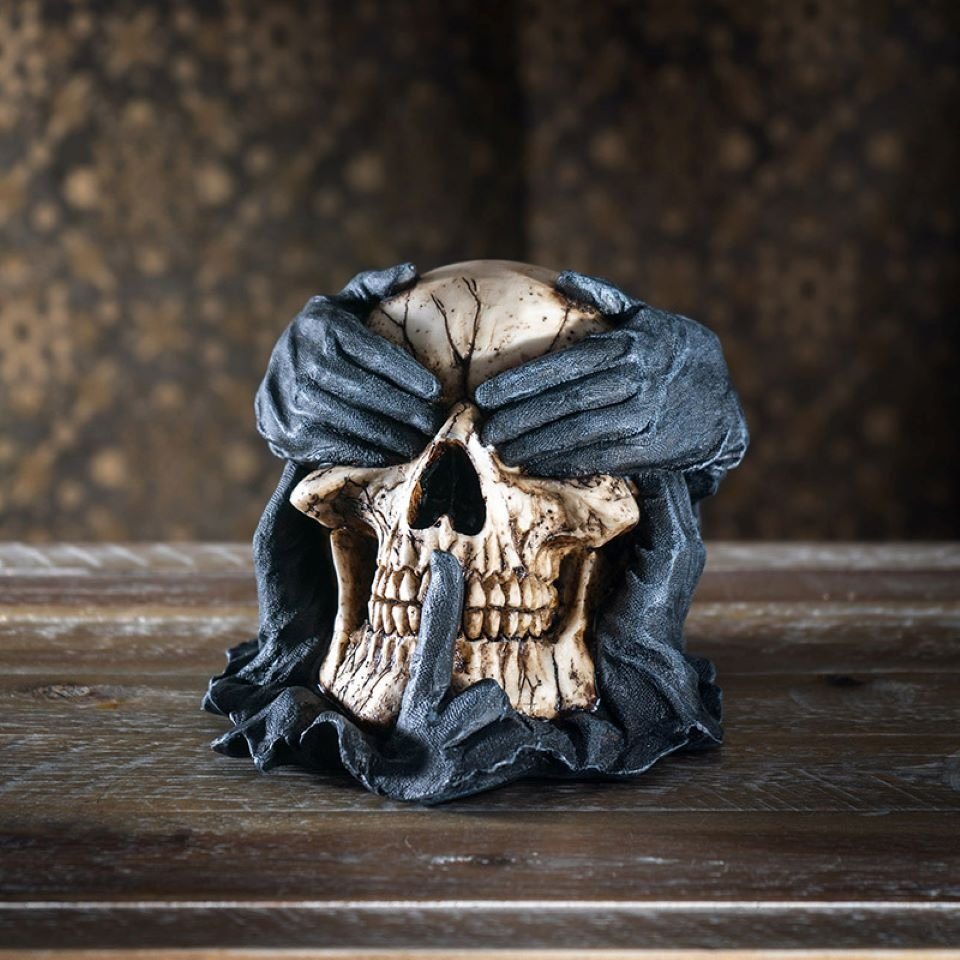 MystiCalls Dekofigur Totenkopf See Hear Speak no Evil"" von MystiCalls