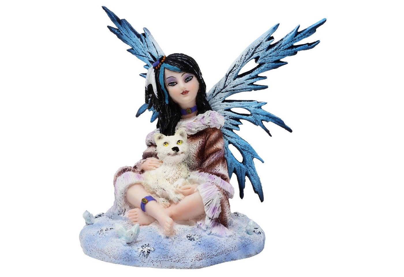 MystiCalls Dekofigur Wunderschöne Elfenfigur Elfe mit Babywolf - Wolf Elfe Fee, Sammelfigur, Elfenfigur, Sammlerfigur, Dekorationsobjekt, Dekofigur MystiCalls Dekofigur Wunderschöne Elfenfigur Elfe mit Babywolf - Wolf Elfe Fee, Sammelfigur, Elfenfigur, Sammlerfigur, Dekorationsobjekt, Dekofigur von MystiCalls