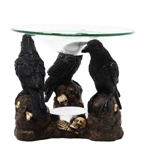 MystiCalls Duftschale mit 3 Raben und Teelicht - Dekoration Figur Gothic MystiCalls Duftschale mit 3 Raben und Teelicht - Dekoration Figur Gothic von MystiCalls
