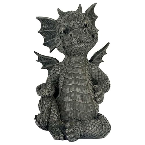 MystiCalls Gartendrache Badboy - Gartenfigur, Dekoration, Drache, Frech von MystiCalls