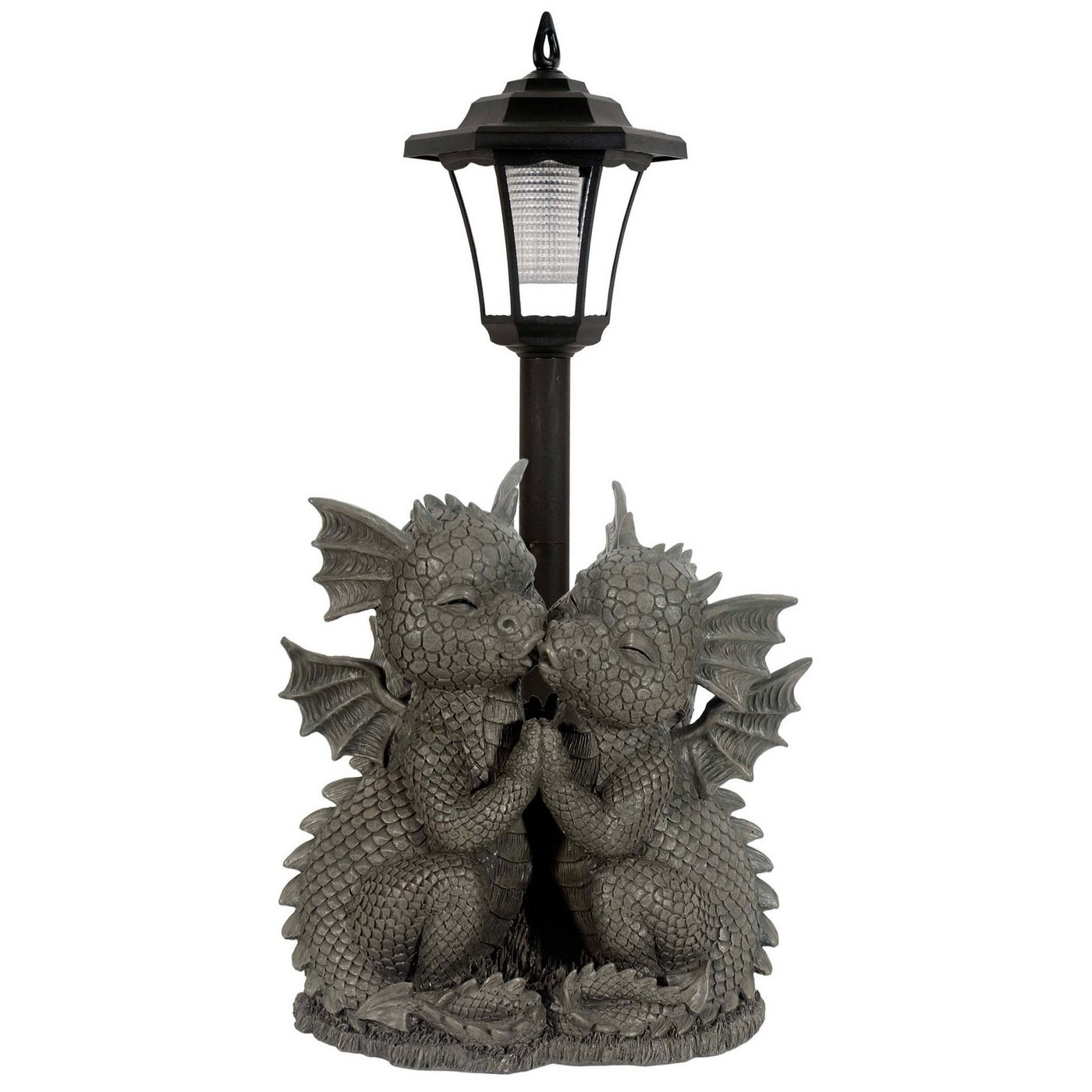 MystiCalls Gartenfigur Gartendrache "Loving Dragons" mit Solarlampe - Gartenfigur Drache, handgearbeitet und handbemalt MystiCalls Gartenfigur Gartendrache "Loving Dragons" mit Solarlampe - Gartenfigur Drache, handgearbeitet und handbemalt von MystiCalls
