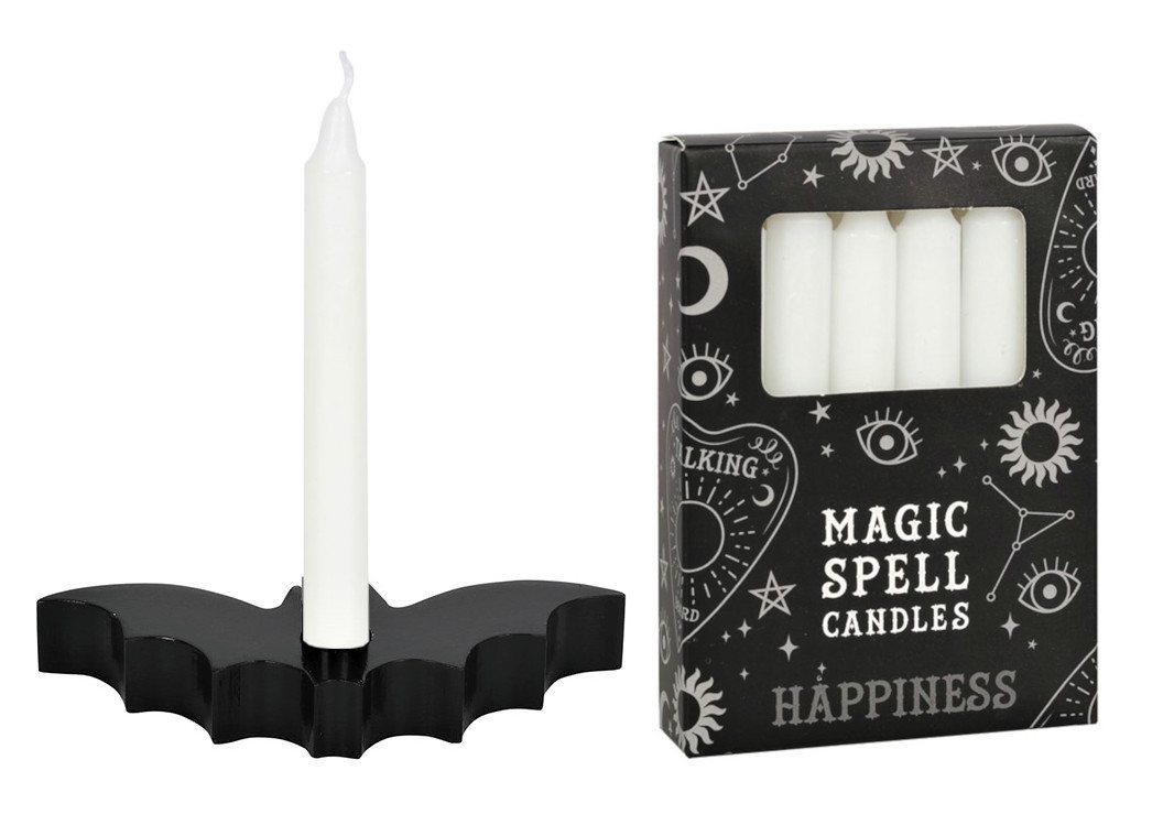 MystiCalls Kerzenhalter Spell Candle Halter Fledermaus" - Wunschkerzen, Hexe, Black Magic (2 St)" von MystiCalls