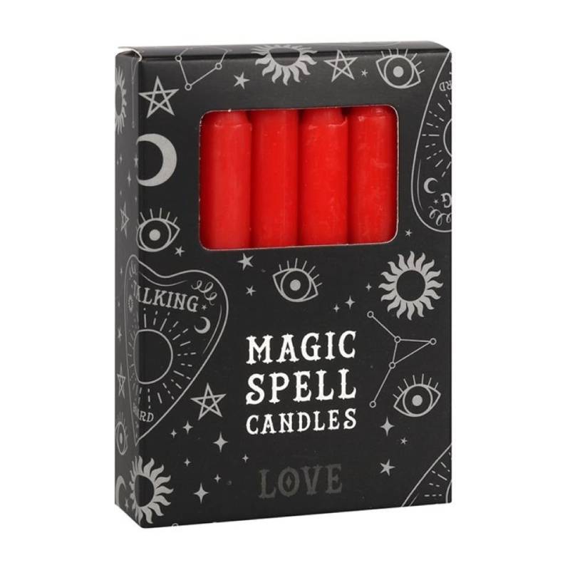 MystiCalls Stumpenkerze Wunschkerze, Black Magic, Hexenmagie, Achtung: Brennende Kerzen nie unbeaufsichtigt lassen! von MystiCalls