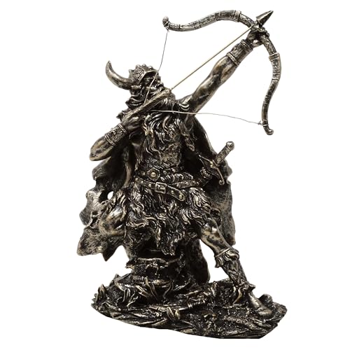 MystiCalls Wikingerfigur mit Pfeil und Bogen Figur Wikinger Viking Wikingerfigur Dekoration von MystiCalls