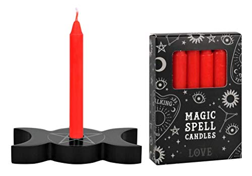 Spell Candle Halter Triple Moon - Wunschkerze, Black Magic, Witchcraft, Hexe (Love) von MystiCalls