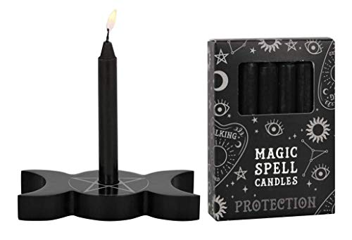 Spell Candle Halter Triple Moon - Wunschkerze, Black Magic, Witchcraft, Hexe (Protection) von MystiCalls