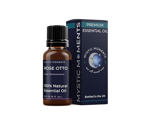 Mystic Moments | Rose Otto ätherisches Öl 5ml - Naturalöl für Diffusoren, Aromatherapie und Massage -Mischungen veganer GVO frei von Mystic Moments