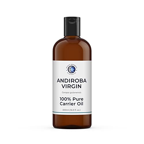 Mystic Moments | Andiroba Jungfrau Trägeröl 1 Liter - reines & natürliches Öl perfekt für Haare, Gesicht, Nägel, Aromatherapie, Massage und Ölverdünnung Veganer GVO frei von Mystic Moments