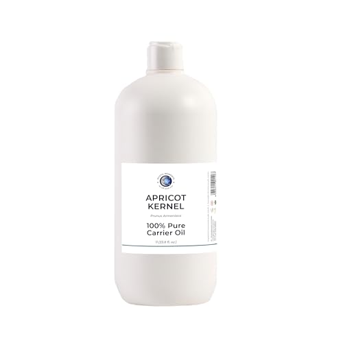 Mystic Moments | Aprikosen Kernelträgeröl 1 Liter - reines & natürliches Öl perfekt für Haare, Gesicht, Nägel, Aromatherapie, Massage und Ölverdünnung Veganer GVO frei von Mystic Moments