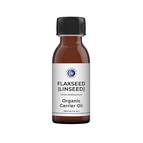 Mystic Moments | Bio -Leinsamen (Leinsamen) Trägeröl 250 ml - reines & natürliches Öl perfekt für Haare, Gesicht, Nägel, Aromatherapie, Massage und Ölverdünnung Veganer GVO -frei von Mystic Moments