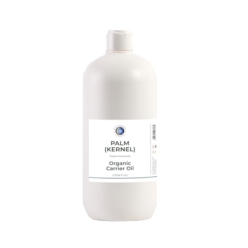 Mystic Moments | Bio -Palmöl (Kernel) Trägeröl 1 Liter - reines & natürliches Öl perfekt für Haare, Gesicht, Nägel, Aromatherapie, Massage und Ölverdünnung veganer GVO -frei von Mystic Moments