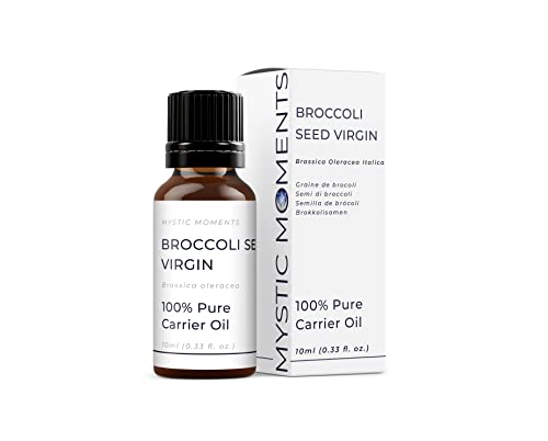 Mystic Moments | Brokkoli -Samen Virgin Trägeröl 10ml - reines & natürliches Öl perfekt für Haare, Gesicht, Nägel, Aromatherapie, Massage und Ölverdünnung Veganer GVO -frei von Mystic Moments