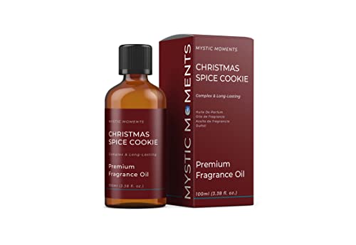 Mystic Moments | Weihnachtsgewürz -Keksduftöl - 100 ml - perfekt für Seifen, Kerzen, Badebomben, Ölbrenner, Diffusoren und Haut- und Haarpflegegegenstände von Mystic Moments