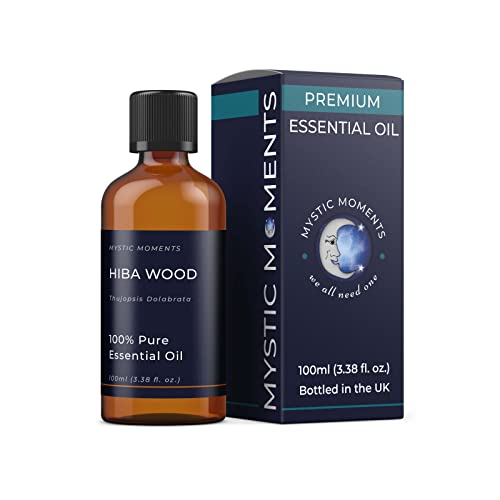 Mystic Moments | Hiba Wood ätherisches Öl 100ml - reines & natürliches Öl für Diffusoren, Aromatherapie und Massage -Mischungen veganer GVO frei von Mystic Moments