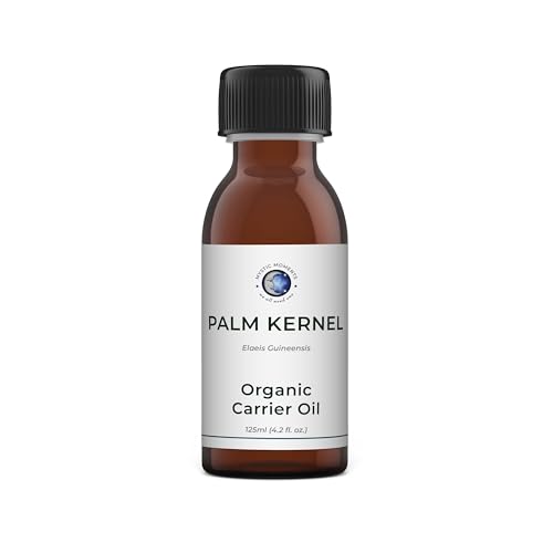 Mystic Moments | Bio -Palmöl (Kernel) Trägeröl 125 ml - reines & natürliches Öl perfekt für Haare, Gesicht, Nägel, Aromatherapie, Massage und Ölverdünnung veganer GVO -frei von Mystic Moments