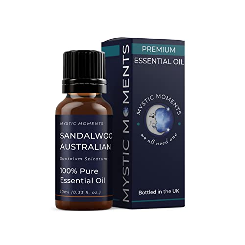 Mystic Moments | Sandelholz Australisches ätherisches Öl 10ml - reines & natürliches Öl für Diffusoren, Aromatherapie und Massage -Mischungen veganer GVO -frei von Mystic Moments