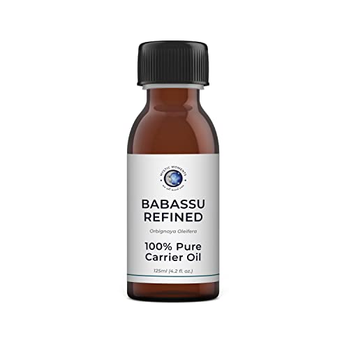 Mystic Moments | Babassu Raffiniertes Trägeröl 250 ml - reines & natürliches Öl perfekt für Haare, Gesicht, Nägel, Aromatherapie, Massage und Ölverdünnung Veganer GVO -frei von Mystic Moments