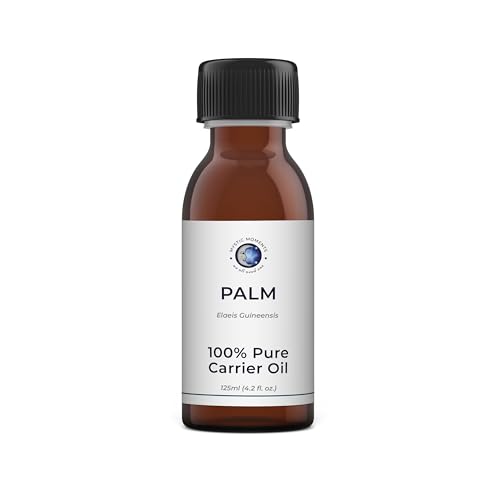 Mystic Moments | Palmträgeröl 250 ml - gekauft von RSPO -zertifizierter Quelle - reines und natürliches Öl perfekt für Haare, Gesicht, Nägel, Aromatherapie, Massage und Ölverdünnung veganer GVO -frei von Mystic Moments